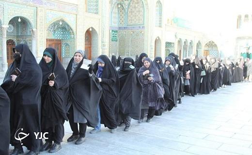 حماسه آفرینی مردم قم پای صندوق&zwnj;های رای