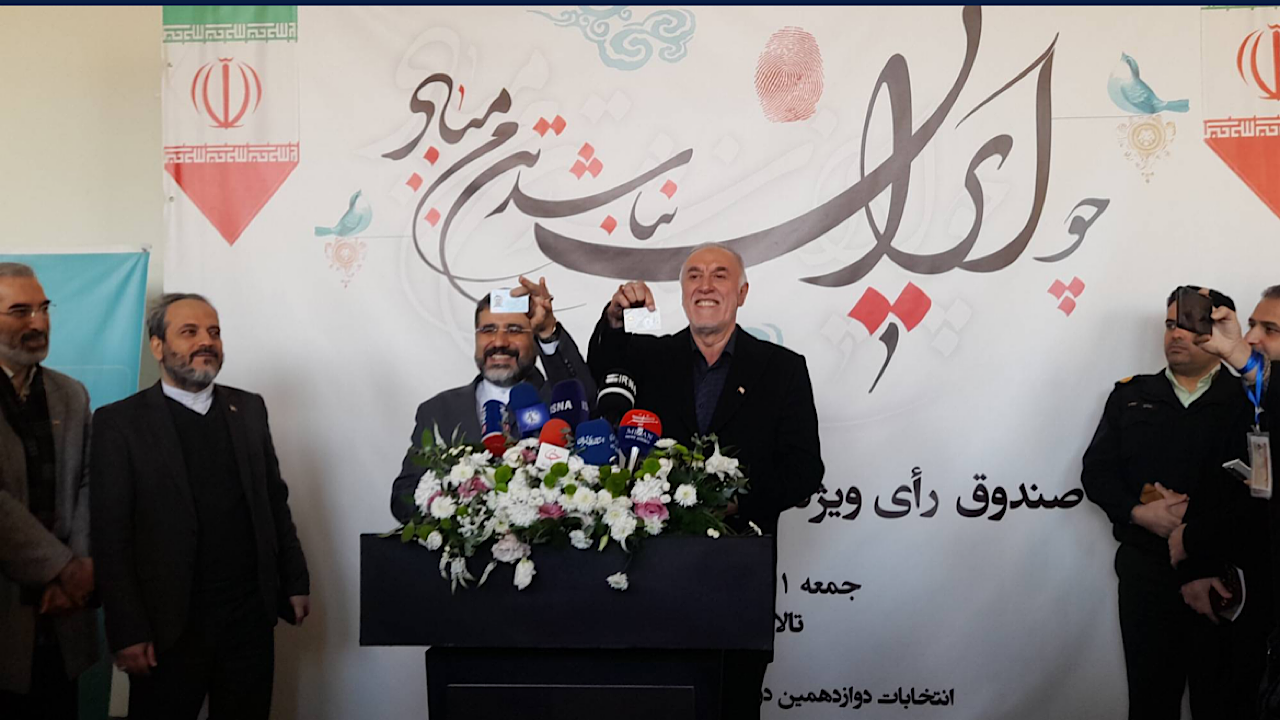 حضور وزیر فرهنگ در انتخابات