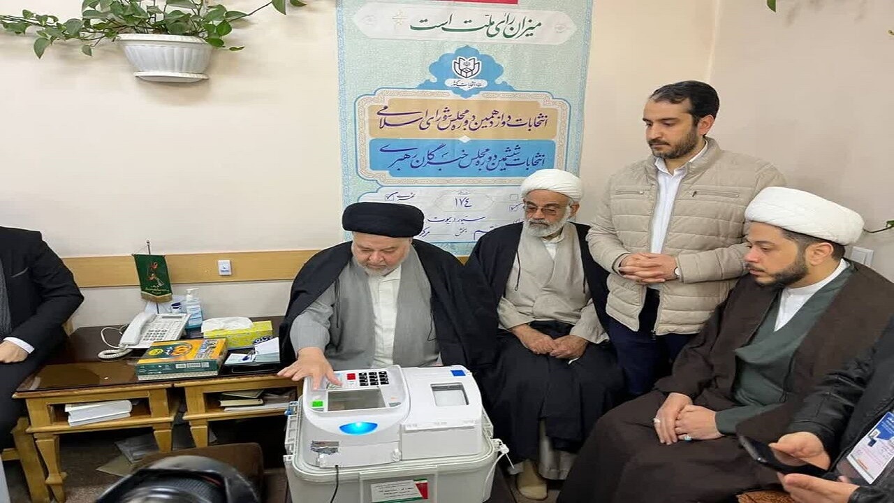 نماینده آیت‌الله سیستانی در ایران در انتخابات شرکت کرد