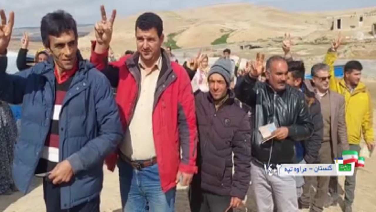 حضور پرشور عشایر گلستان در انتخابات + فیلم