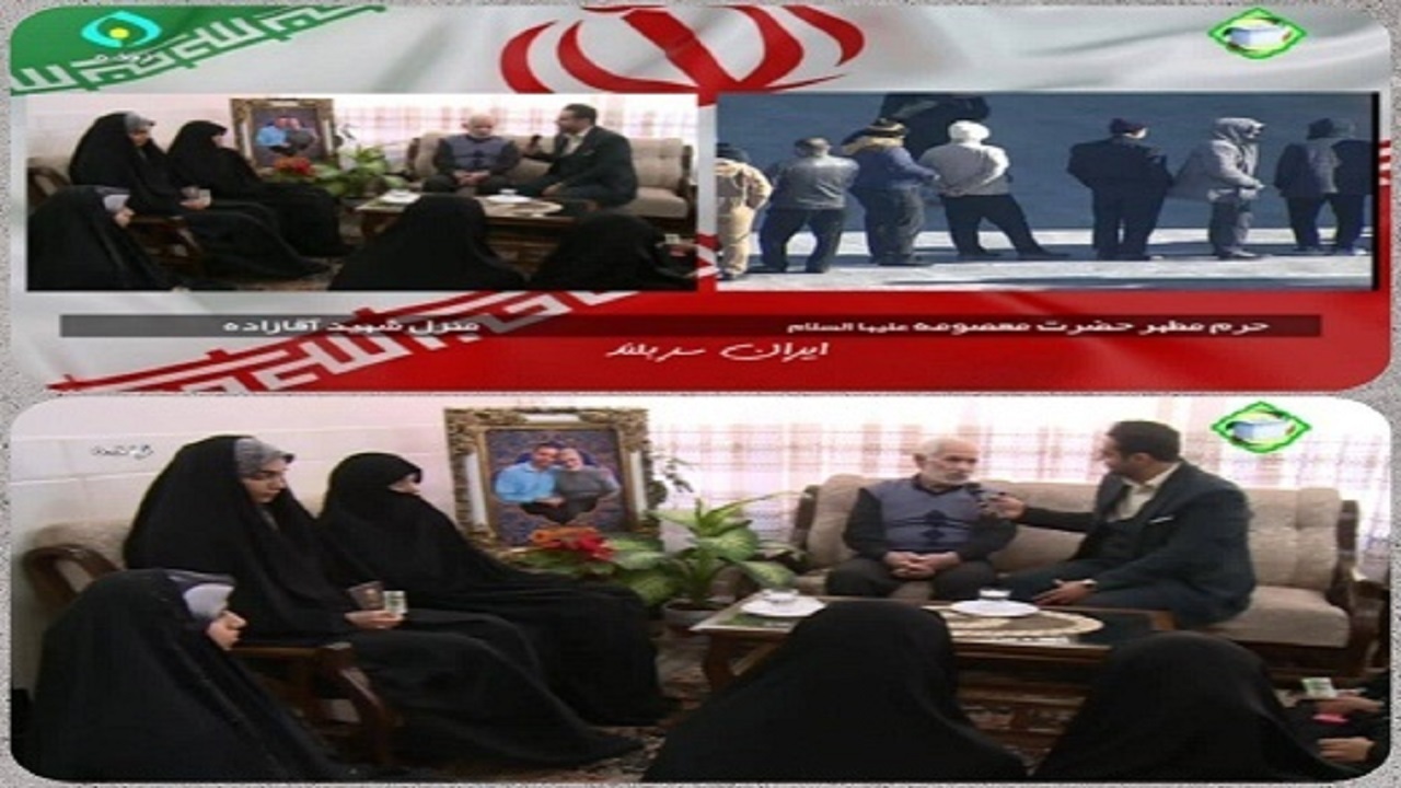 حضور دختران رای اولی‌ در منزل سردار شهید آقازاده‌نژاد