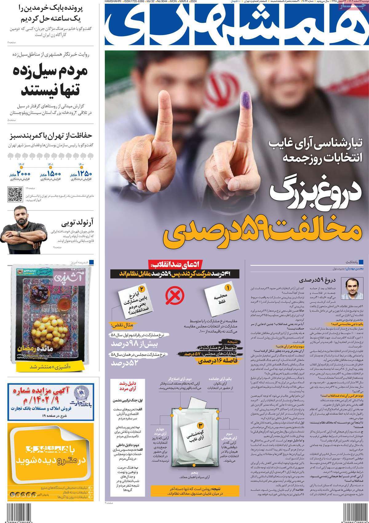 روزنامه همشهری