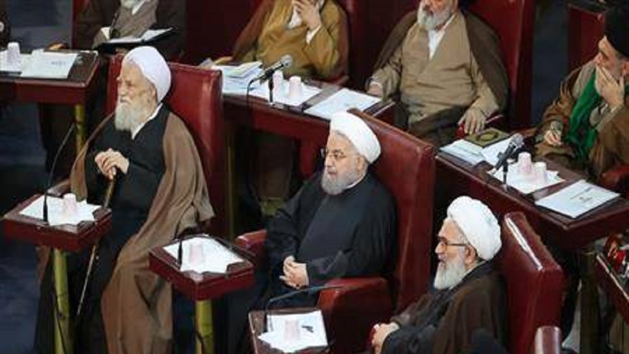حضور روحانی در آخرین اجلاس خبرگان رهبری دوره پنجم