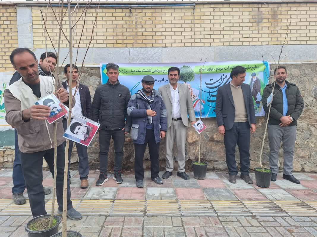 کاشت درخت در روز درختکاری