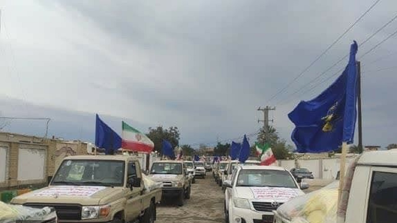 توزیع سومین مرحله کمکهای مومنانه به مناطق سیل زده پلان و پیرسهراب