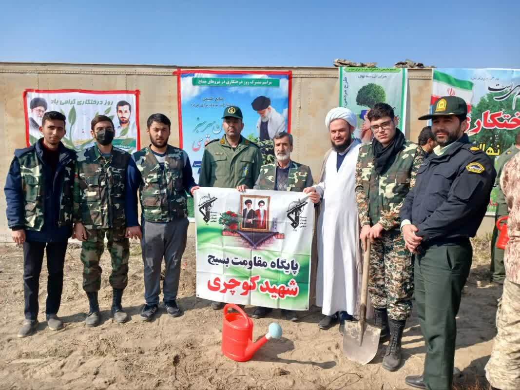 کاشت نهال درخت در خوی