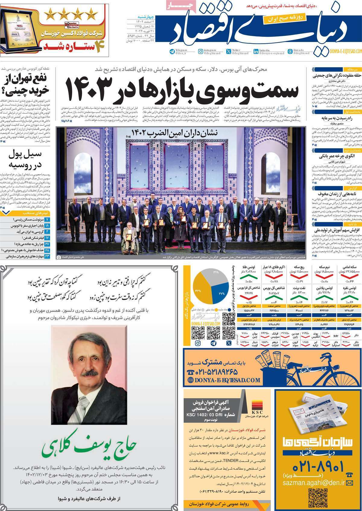 روزنامه دنیای اقتصاد