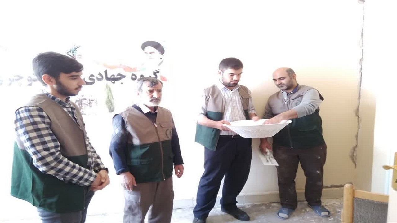 تعمیر و بازسازی ساختمان ستاد امر به معروف و نهی از منکر به همت گروه جهادی کوچری + تصاویر