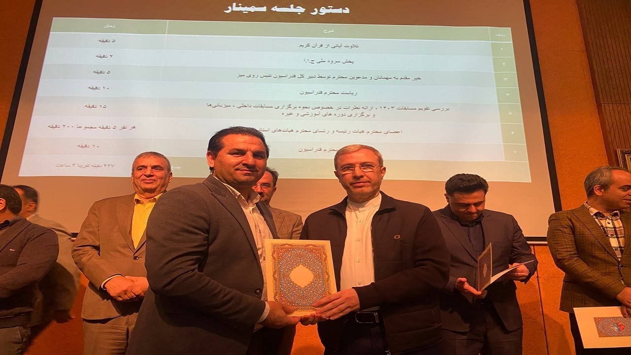 حکم عضویت هیات رئیسه فدراسیون تنیس روی میز برای حبیب نژاد