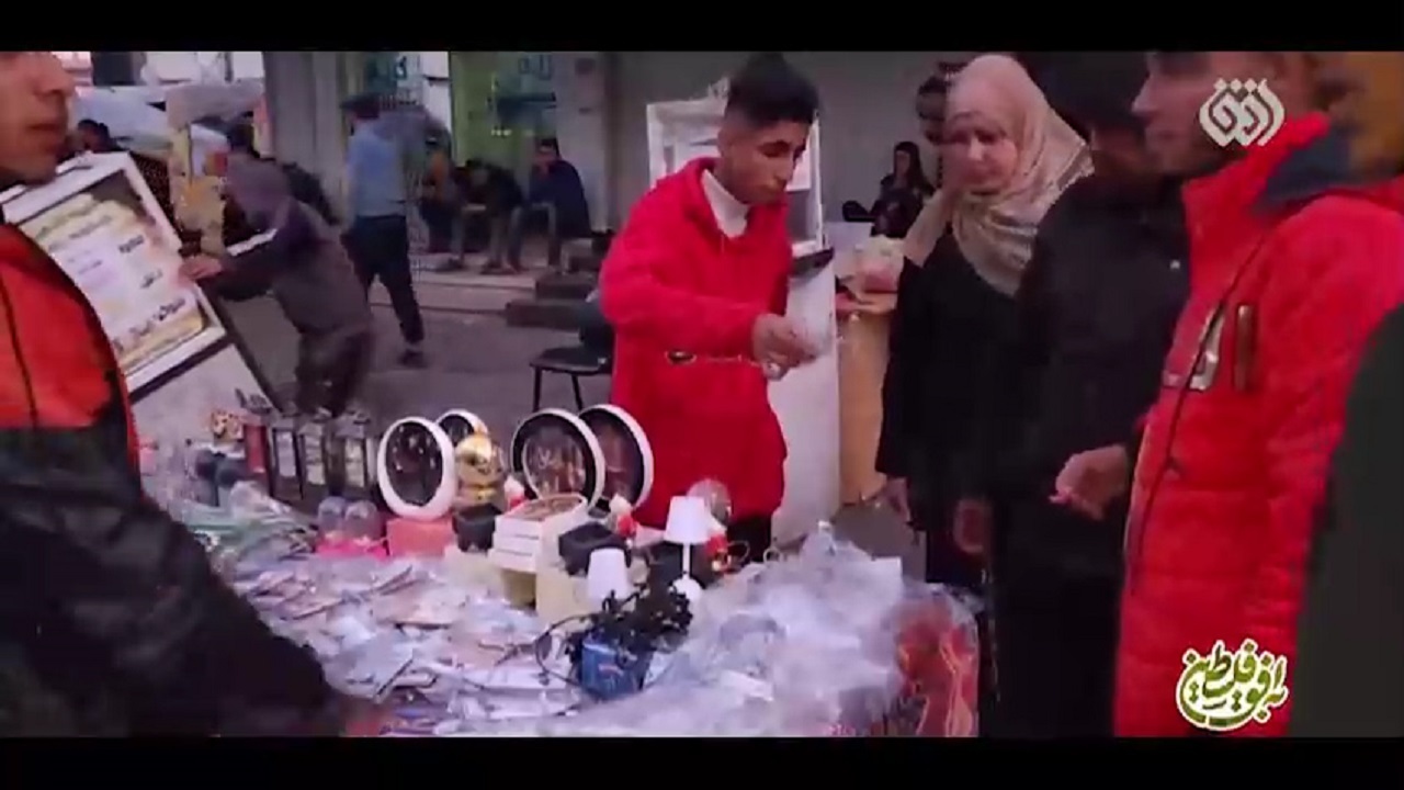 استقبال از ماه رمضان در غزه + فیلم