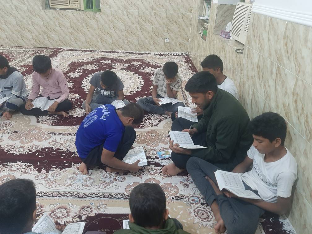 تلاوت قرآن بین نوجوانان روستای گرازوئیه