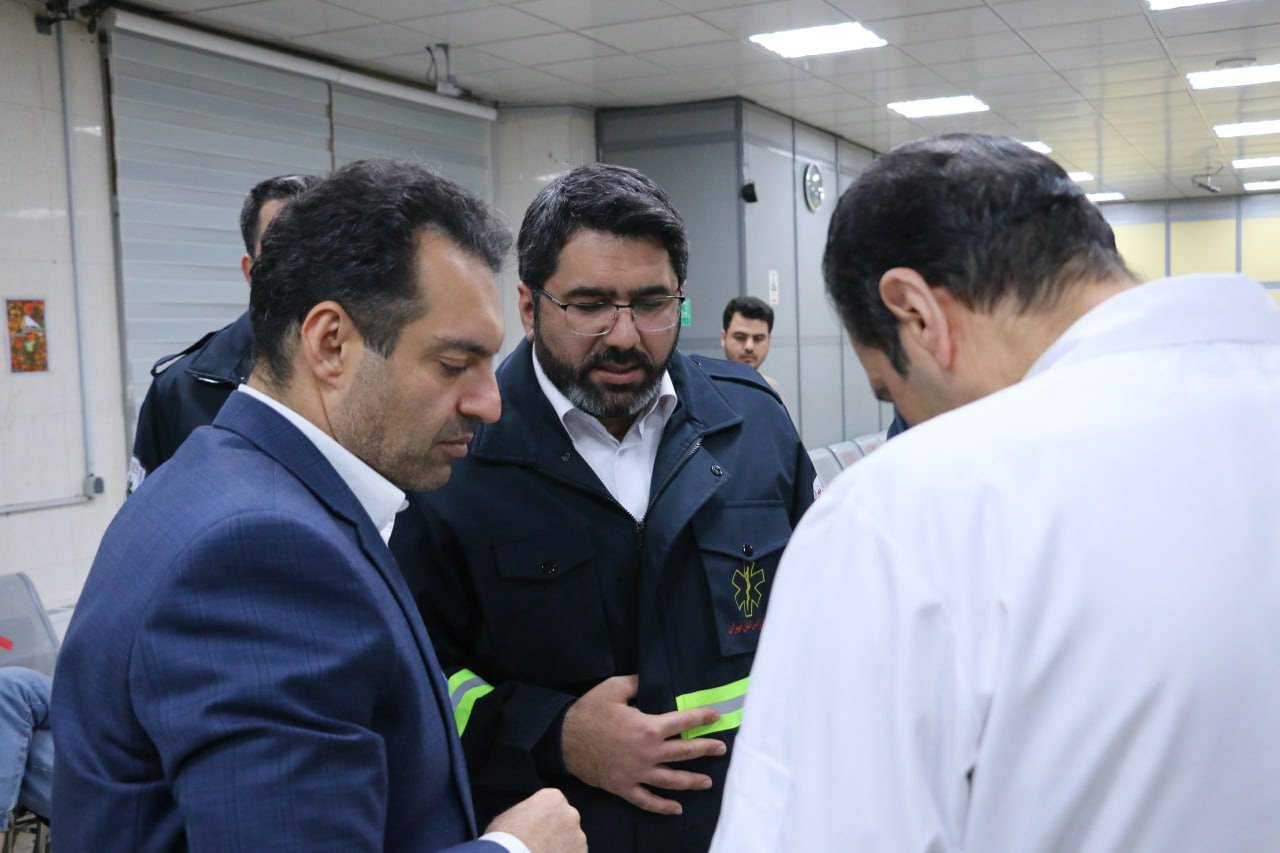حضور رئیس سازمان اورژانس تهران در بیمارستان فارابی