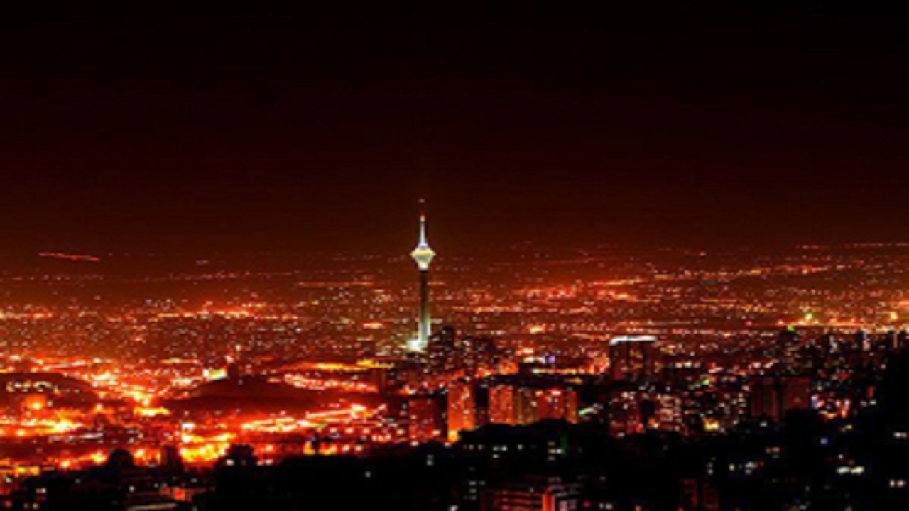 چهارشنبه‌سوری دیشب تهران از داخل هواپیما + فیلم