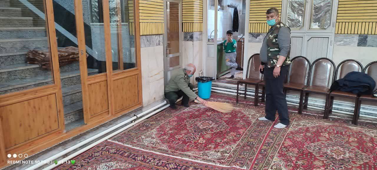 مراسم غبارروبی و عطرافشانی به مناسبت ماه رمضان