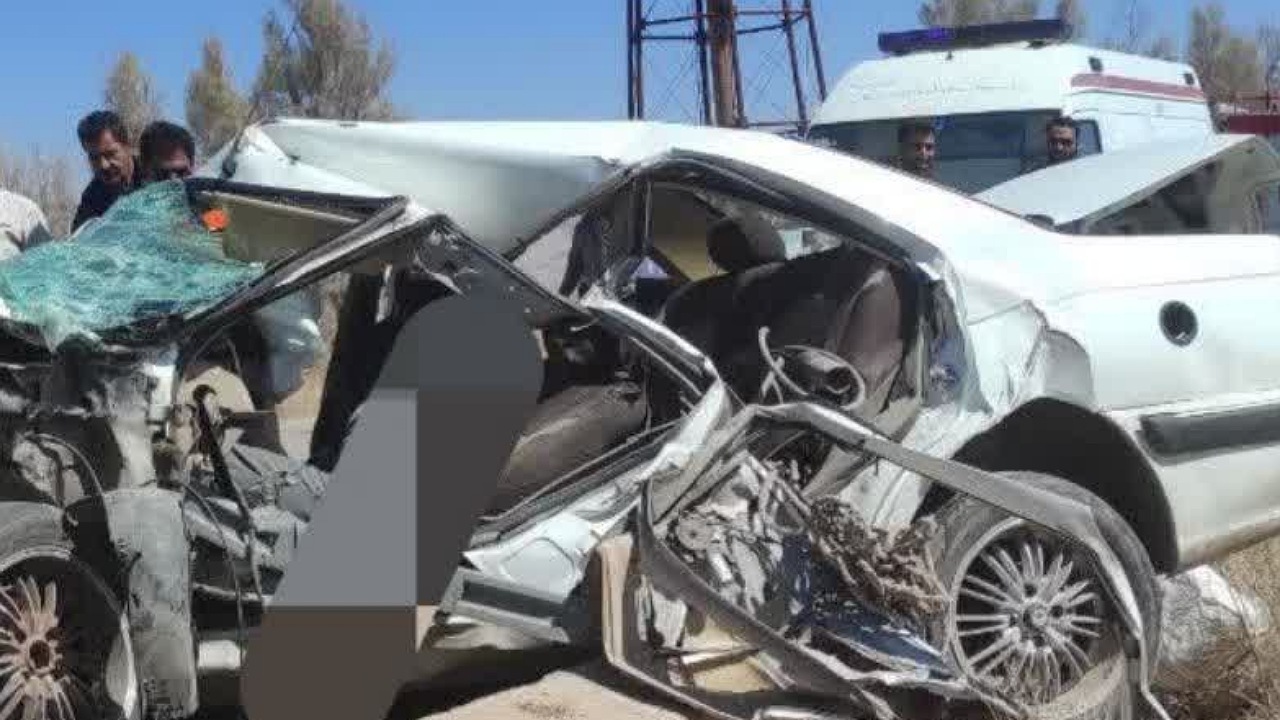 ۲ کشته و ۲ زخمی در حادثه ترافیکی محور داوران _ رفسنجان