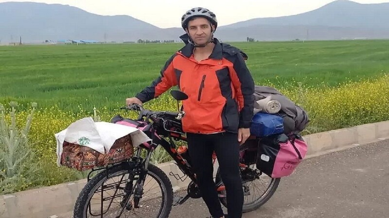دوچرخه سوار بجنوردی بیش از هفت هزار کیلومتر رکاب زد