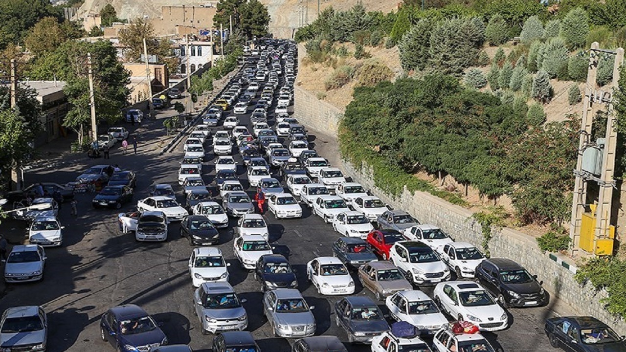 ترافیک نوروزی در جاده‌های مازندران