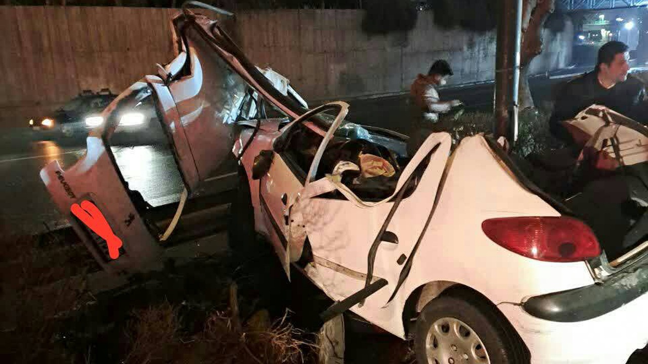فوت ۲ نفر در تصادف مرگبار بزرگراه همت