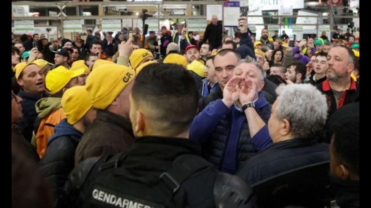 زد ‌‌و ‌خورد کشاورزان فرانسوی با پلیس