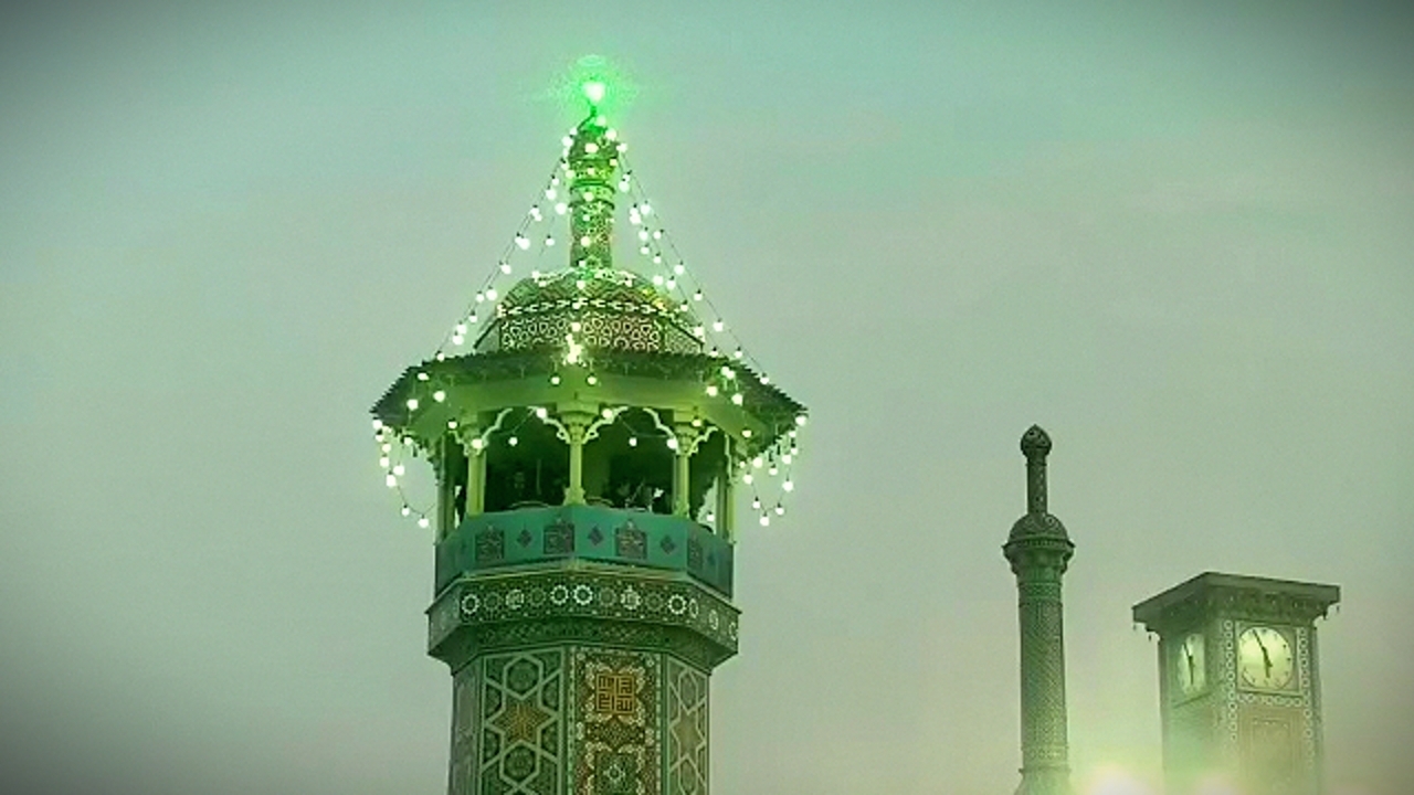 حال و هوای حرم حضرت معصومه (س) در شب نیمه شعبان