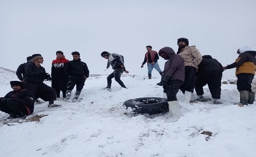 یک روز برفی در خراسان جنوبی