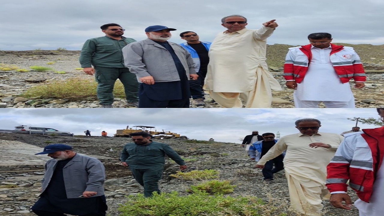 بازدید استاندار سیستان و بلوچستان از مناطق جنوبی سیل زده استان
