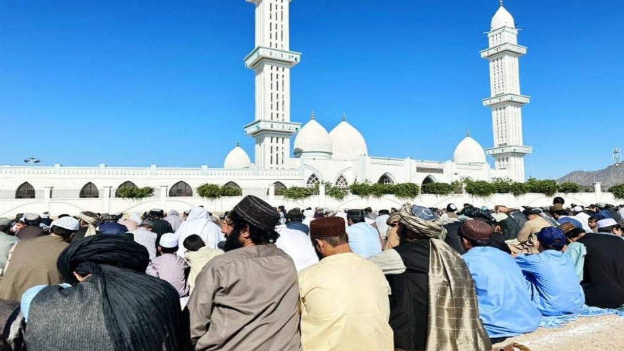 نماز عید فطر در افغانستان برگزار شد + فیلم