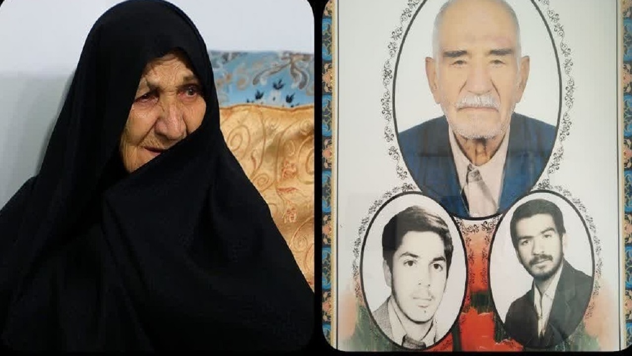 تشییع پیکر مادر شهیدان غلامعلی و محمد بذرافکن