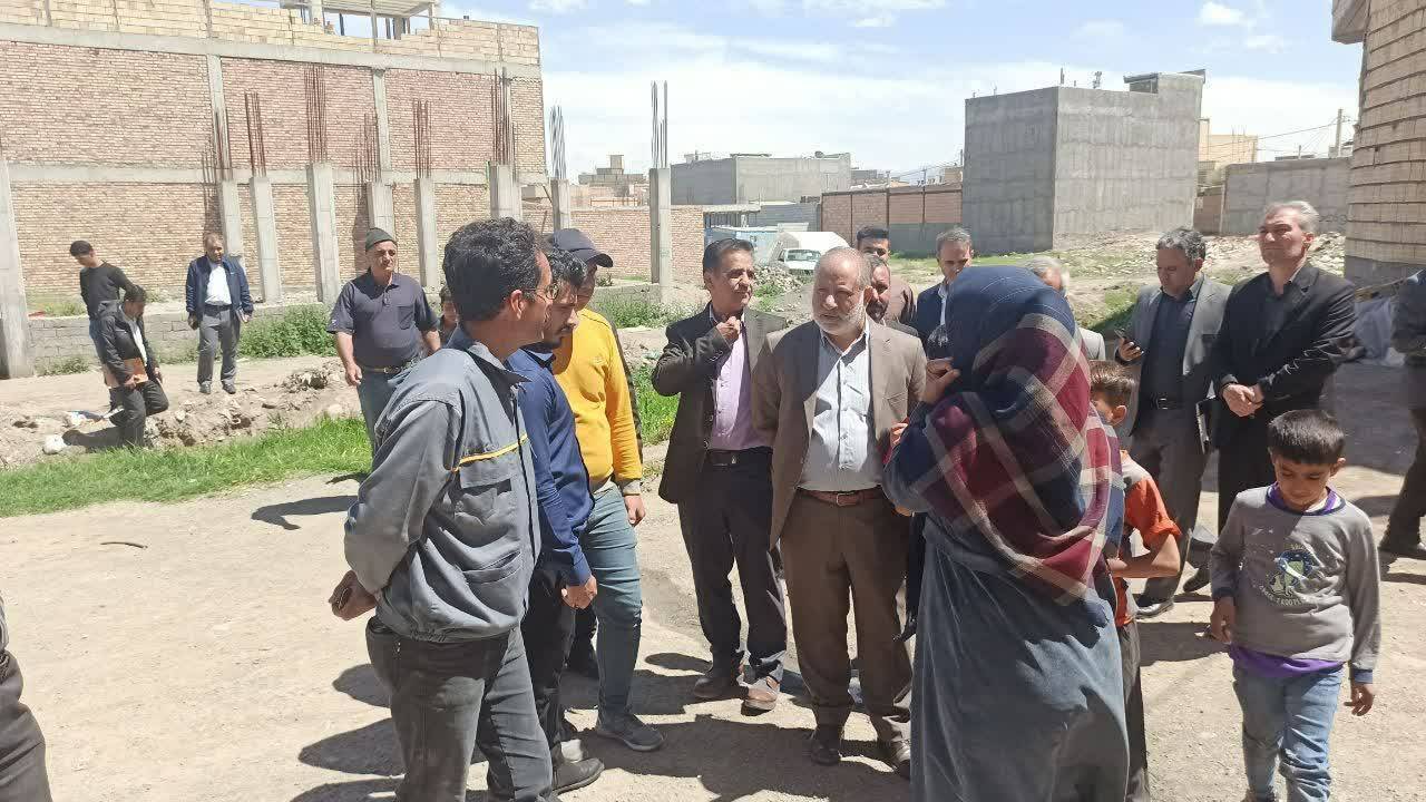 بازدید فرماندار خوی از مناطق بافت فرسوده