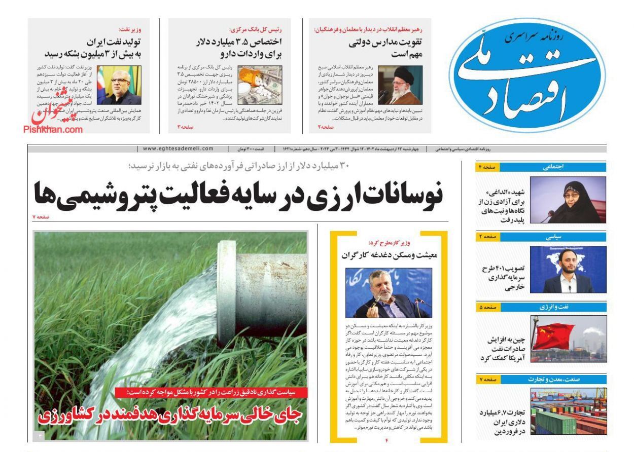 روزنامه اقتصاد ملی
