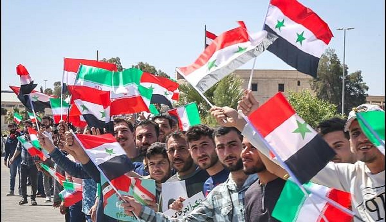 حضور گرم سوری‌ها برای استقبال از رئیس‌جمهور + فیلم