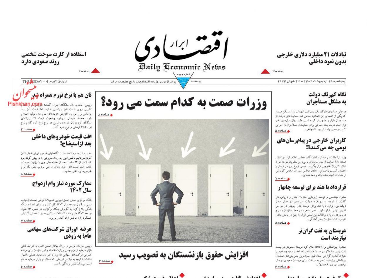 روزنامه ابرار اقتصادی