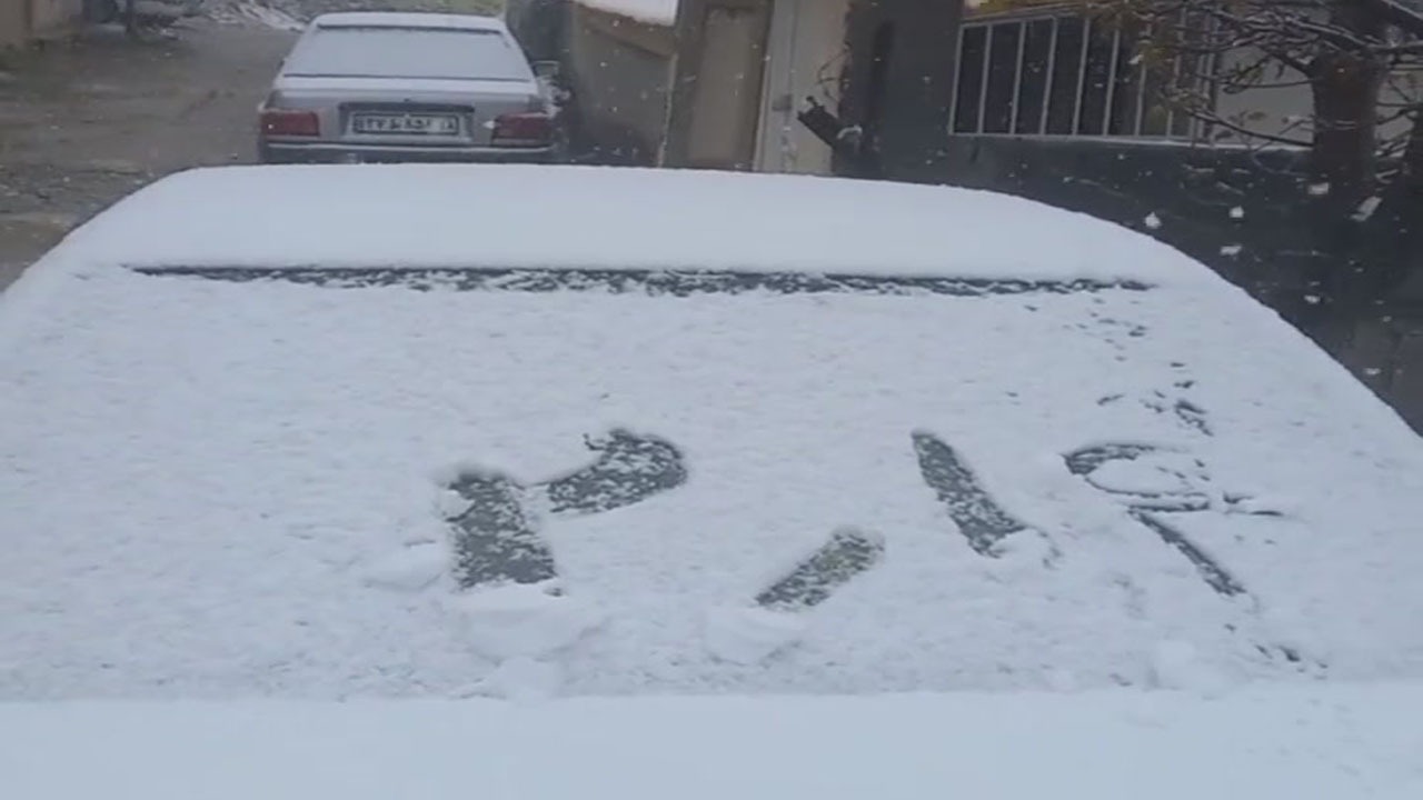 جلوه زمستان برفی در اردیبهشت مازندران + فیلم