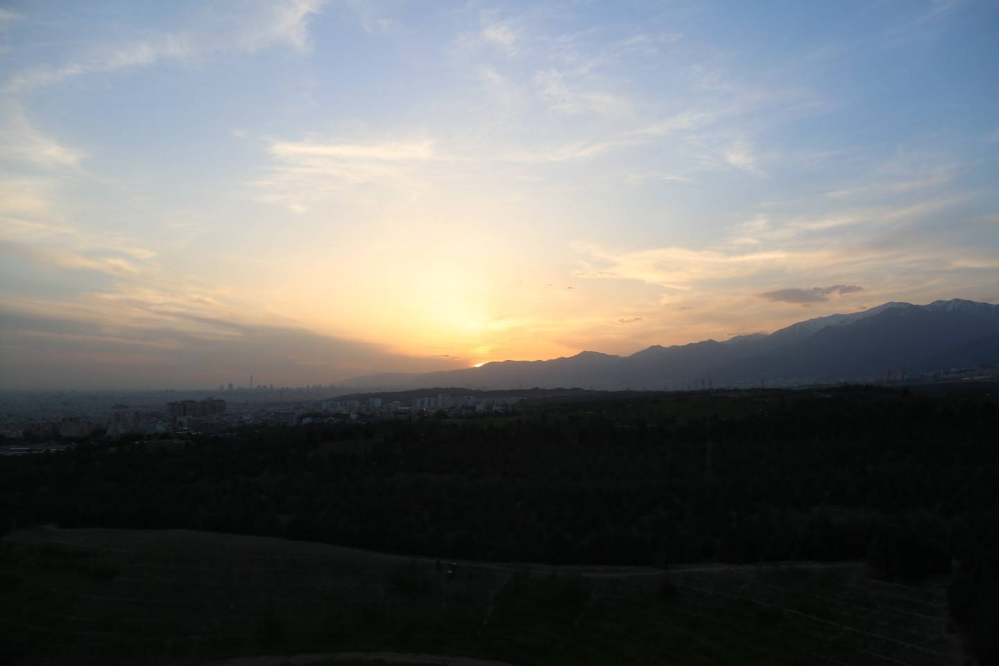 آسمان شرق تهران