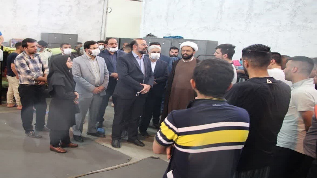 بازدید معاونت سیاسی استانداری از کمپ ماده ۱۶ استان قزوین