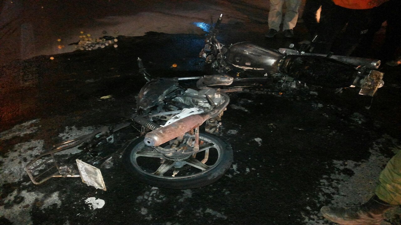 مرگ دو موتور سوار در جاده سردشت