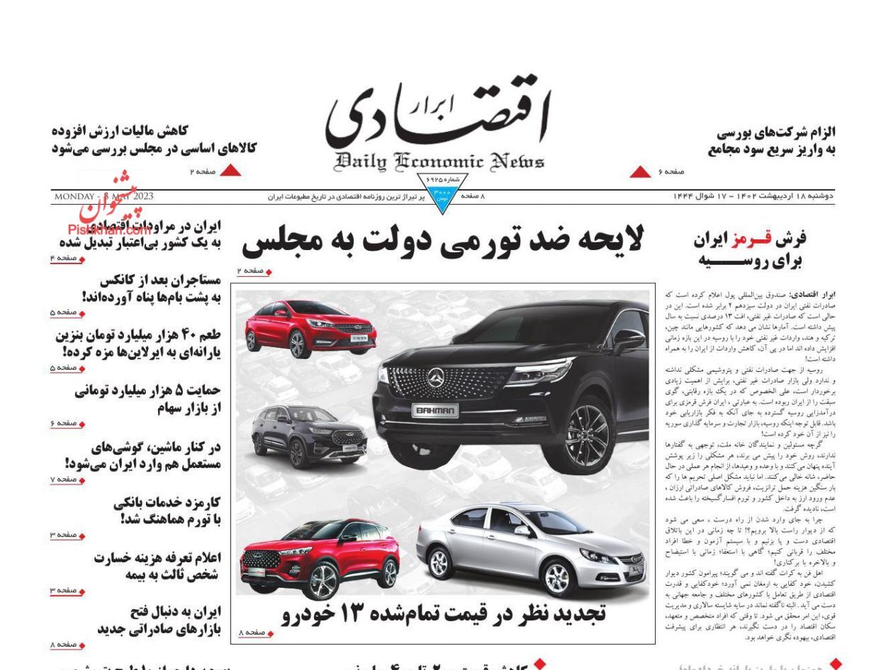 روزنامه ابرار اقتصادی