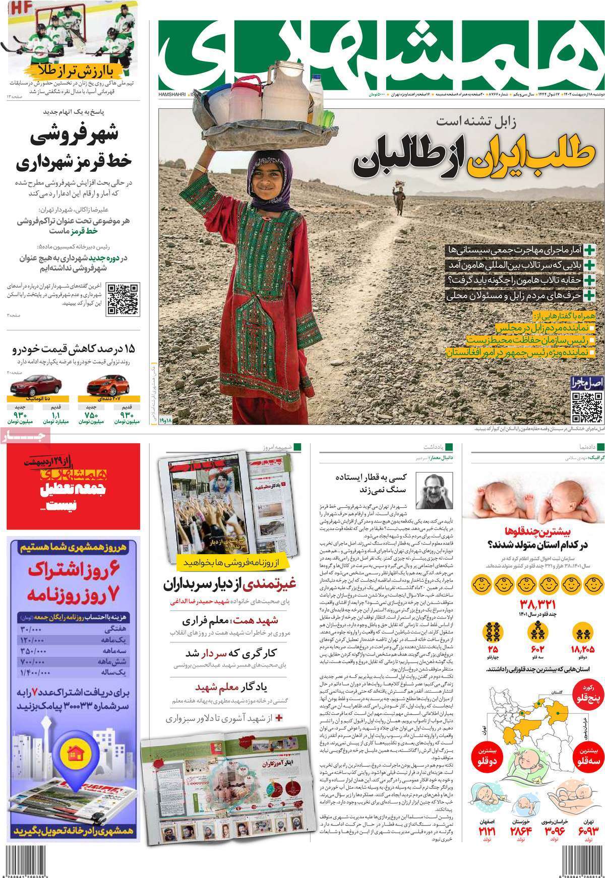 روزنامه همشهری