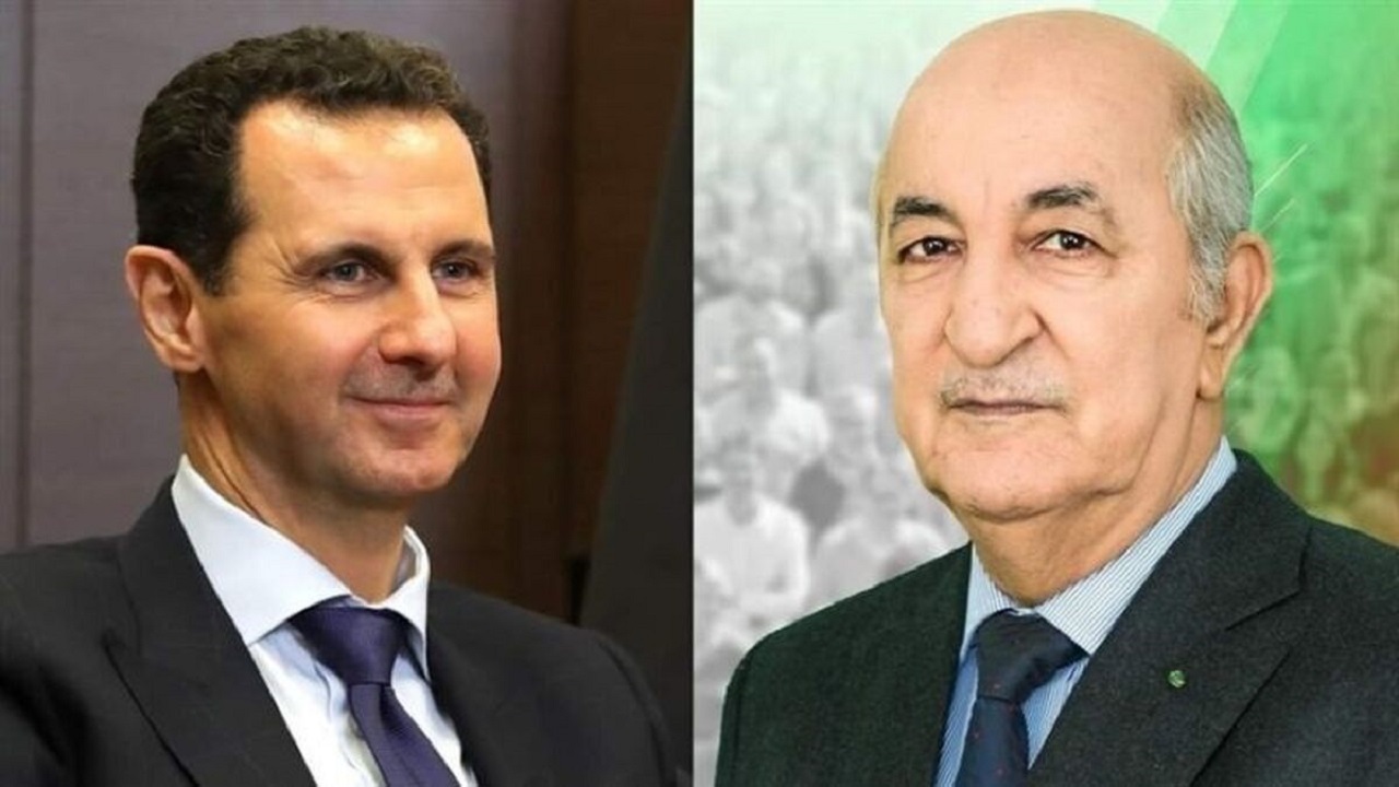 تشکر اسد از همتای الجزایری خود پس از بازگشت سوریه به اتحادیه عرب