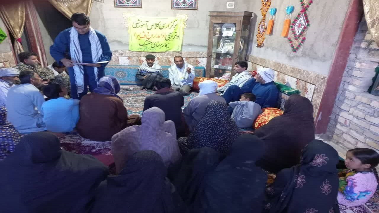 رزمایش جهاد دامپزشکی  در حاشیه تالاب هامون