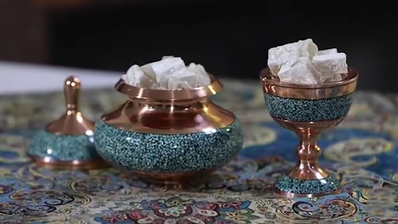 طرز تهیه لوکوم مغزدار + فیلم