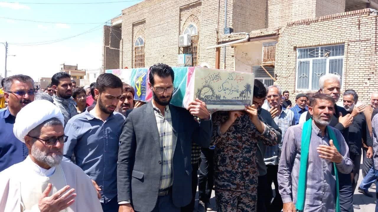مراسم وداع با شهید گمنام در آران و بیدگل + تصاویر