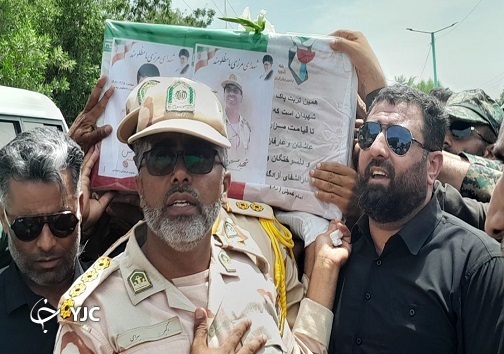 تشییع پیکر مطهر شهید مرزبانی هرمزگان