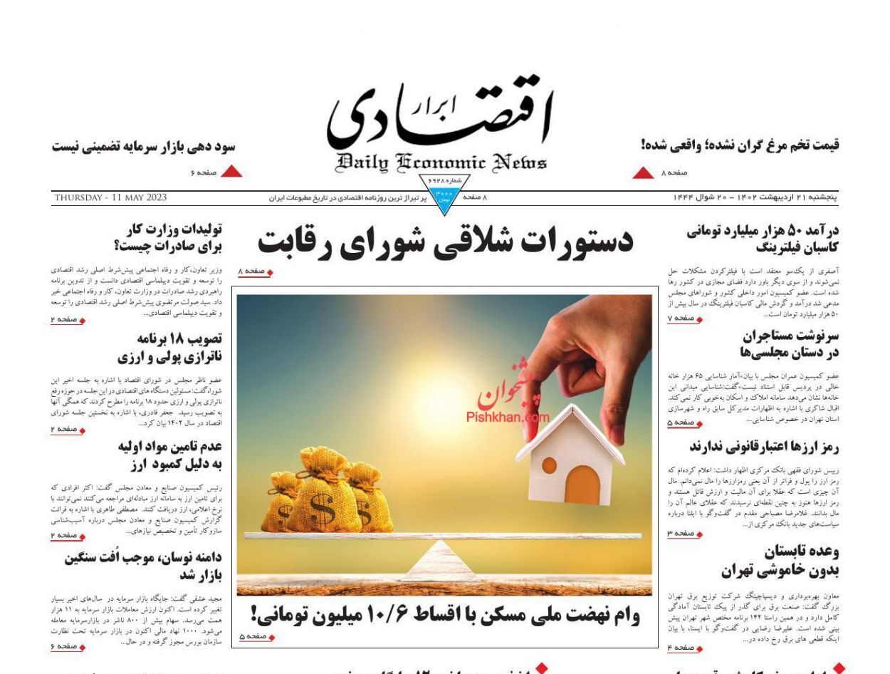 روزنامه ابرار اقتصادی