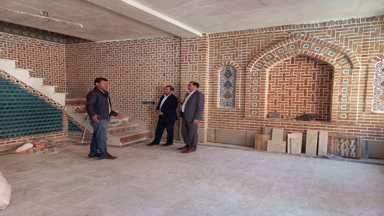 پیشرفت ۸۰ درصدی پروژه سفره‌خانه سنتی در شهرستان گرمی