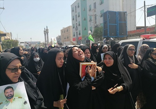 تشییع پیکر شهید اسدالهی دربندرلنگه