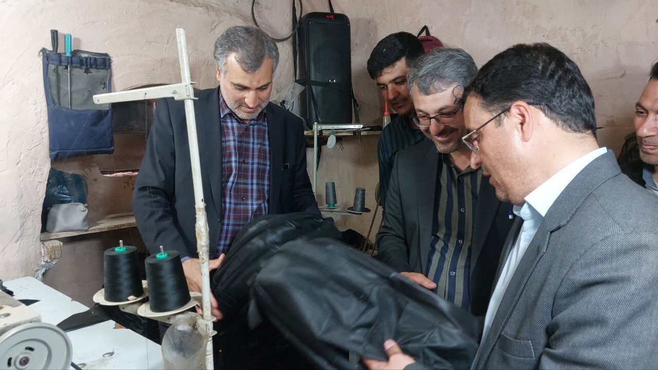 افتتاح ساختمان مسکونی و چند کارگاه کیف دوزی در خوشاب