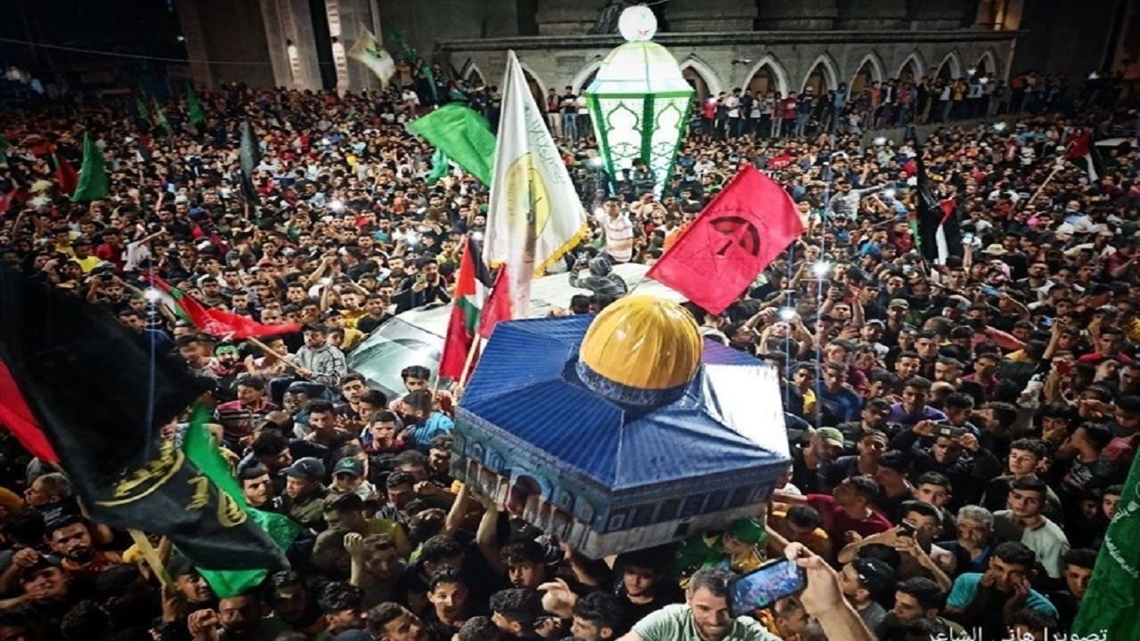 مردم غزه پیروزی خود در برابر رژیم صهیونیستی را جشن گرفتند