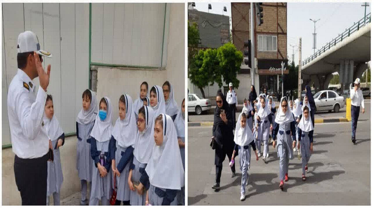 آموزش فرهنگ ترافیک به دانش آموزان قزوینی
