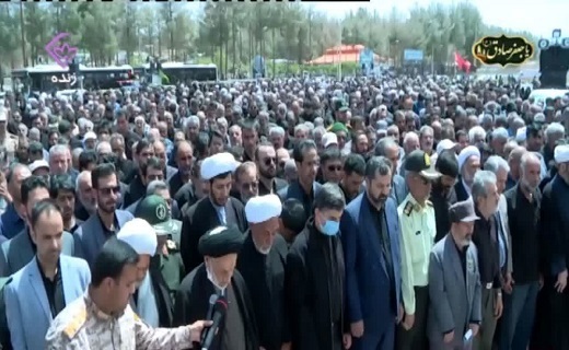 تشییع و خاکسپاری پیکر شهید رجب حسین&zwnj; زاده در بیرجند + فیلم